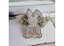 Stickdatei ITH - Blumenstecker Osterhase